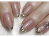 キラキラ♪大人気ガラスフレンチ★ベース付き¥7800