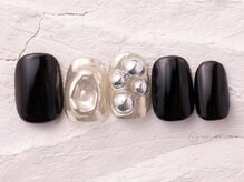 ネイルメゾン 渋谷店(NAIL MAISON)/メタルシルバーミラー韓国￥5800