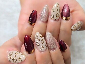 ネイルサロン シェル(Nail Salon SHELL)/ミラーアニマル★ネイル★