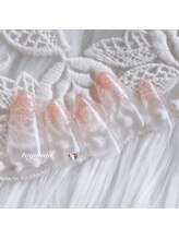 たゆ ネイル(たゆnail)/オレンジラメグラデーション