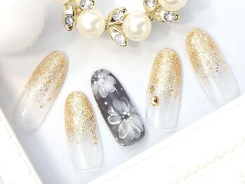 ネイルズガッシュ 大森駅前店(NAILs GUSH)/*大人フラワー*