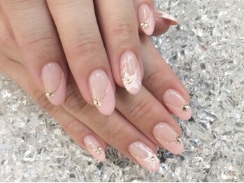 大人フラワーネイル