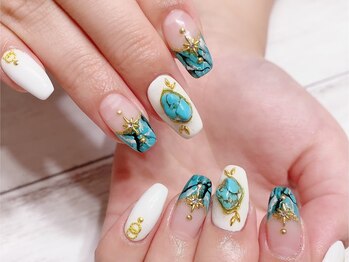 ジャスミンネイルサロン(Jasmine)/ターコイズネイル