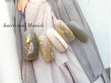 ヘアーアンドネイルマニッシュ(hair＆nail Manish)/金箔ネイル