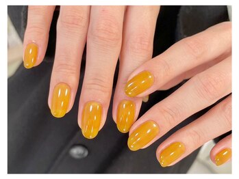 マニネイル 高の原店(mani nail)/透明感のある春カラー
