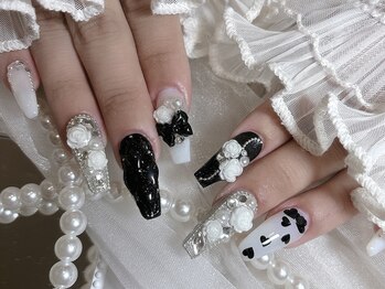 リンドネイル バイ モカ アンド ララ(Lind nail by moca and LaLa)/【mio】薔薇ネイル