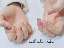 サク(saku)/ピンクワンカラー/シンプル