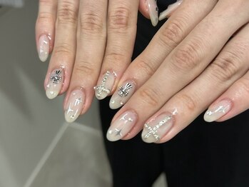 シルク ド リバー(Silk de River)/ホワイト×パーツ
