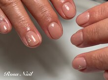 ローザネイル(Rosa Nail)/ワンポイント押し花