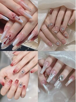 シャララネイル(Shalala nail)の写真/シンプルからニュアンスまで,定額デザインも豊富にご用意◆デザインの持込みもOK！心ときめく指先へ*