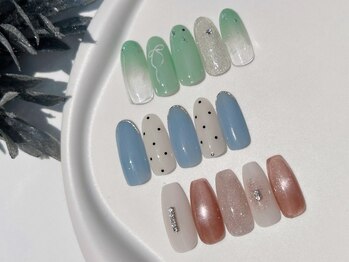 リッシュ(RICHE)の写真/自爪を削らないパラジェル認定サロン☆夏ネイルは上品に♪マグネットネイル・抜け感オフィスネイルもお任せ