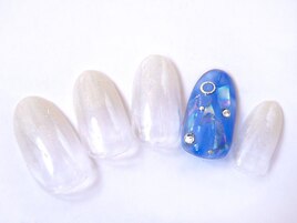 白ラメグラデーション★