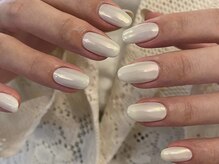 アイネイルズ 天神今泉店(I-nails)/【misa.s】ホワイトオーロラ