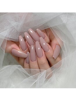 スクエアロングのワンカラー