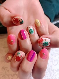 和風手描きフラワー☆