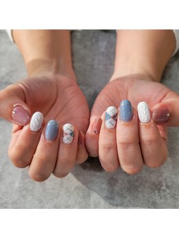 エヌ(enu.)/ニット×アーガイル