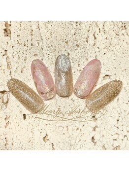 奥行きニュアンスネイル