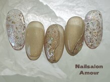 アムールユシマテン 上野湯島店(Amour)/ キラキラ秋のネイルコース¥7980