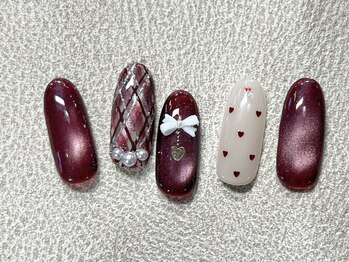 ルナウーナ 谷塚店(LUNAUNA)/バレンタインネイル8250円