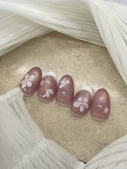 春のフラワーネイル