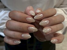 ファンクションネイルズ 表参道 原宿(FUNCTION NAILS)/ホワイトオーロラ/パール