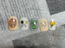 アイネイルズ 横浜EAST店(I-nails)/手描きお正月ネイル