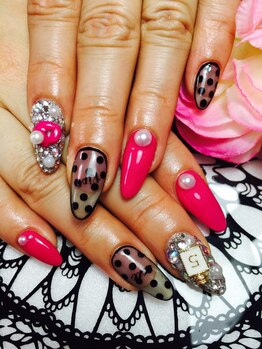 ネイルサロン ラクス(Lacus)/シースルー柄♪