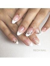 レッシュネイル サロンアンドスクール(RECH NAIL salon&school)/華やかフレンチ