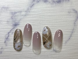 大人フラワーネイル