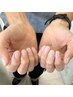 【メンズネイル】クリアでもカラーでも☆ジェルワンカラー［新規］