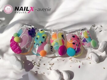 ネイリックス アヴェニール(NAILX avenir)/ショートカラフル
