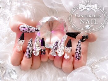 シンデレラネイル(CINDERELLA NAIL)/【スカルプ長さだしネイル】