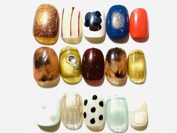ネイルアンドアイラッシュサロン ティッシュ(tissue)の写真/ショートネイルにも可愛く映えるデザインが人気★【初回オフ無料★マンスリーキャンペーンネイル6600円】