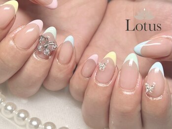 ロータス ネイルアンドアイラッシュ(Lotus)/カラフルフレンチ★