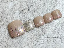 ジャスタネイルズ(JUSTA NAILS)/定額デザイン シンプル　フット