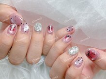 ノア ネイル(Noa Nail)/チークネイル　埋め尽くしネイル