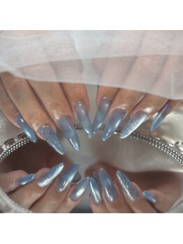 Bomi nail【ボミネイル】の写真/【三宮/元町】長さ出しでさらにかわいく＊夏に向けてマグネットフラッシュやトレンドデザインも◎