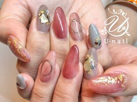 大人ニュアンス☆ロングネイル