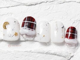 クリスマスチェックラメ￥10550