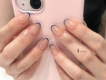 アイネイルズ 四条河原町店(I-nails)/シンプルスキニーフレンチ