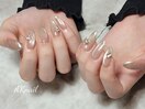 マグネット×Vカットストーン