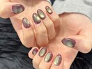 秋のぶどうネイル × 持ち込み