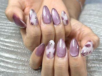 サロンサルート 本店(salon salute)/～紫マグネットアート～