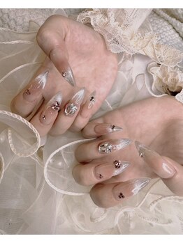 ローラネイル(Roller nail)/ジェルカラグラコース¥8000