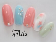 ネイルズ(nAils)/爽やかマーブル