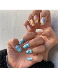雲ネイル☆