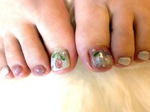 アミュリー ネイル アトリエ(Amury nail atelier)/チューリップ ワイヤー ちぐはぐ