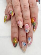 テラス(TERRACE)/夏祭りネイル