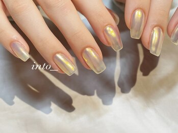 ネイルサロン イントゥ(into_)/ミラー　ワンカラー　シンプル