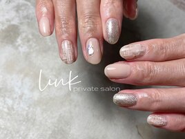 ツイードネイル　秋ネイル